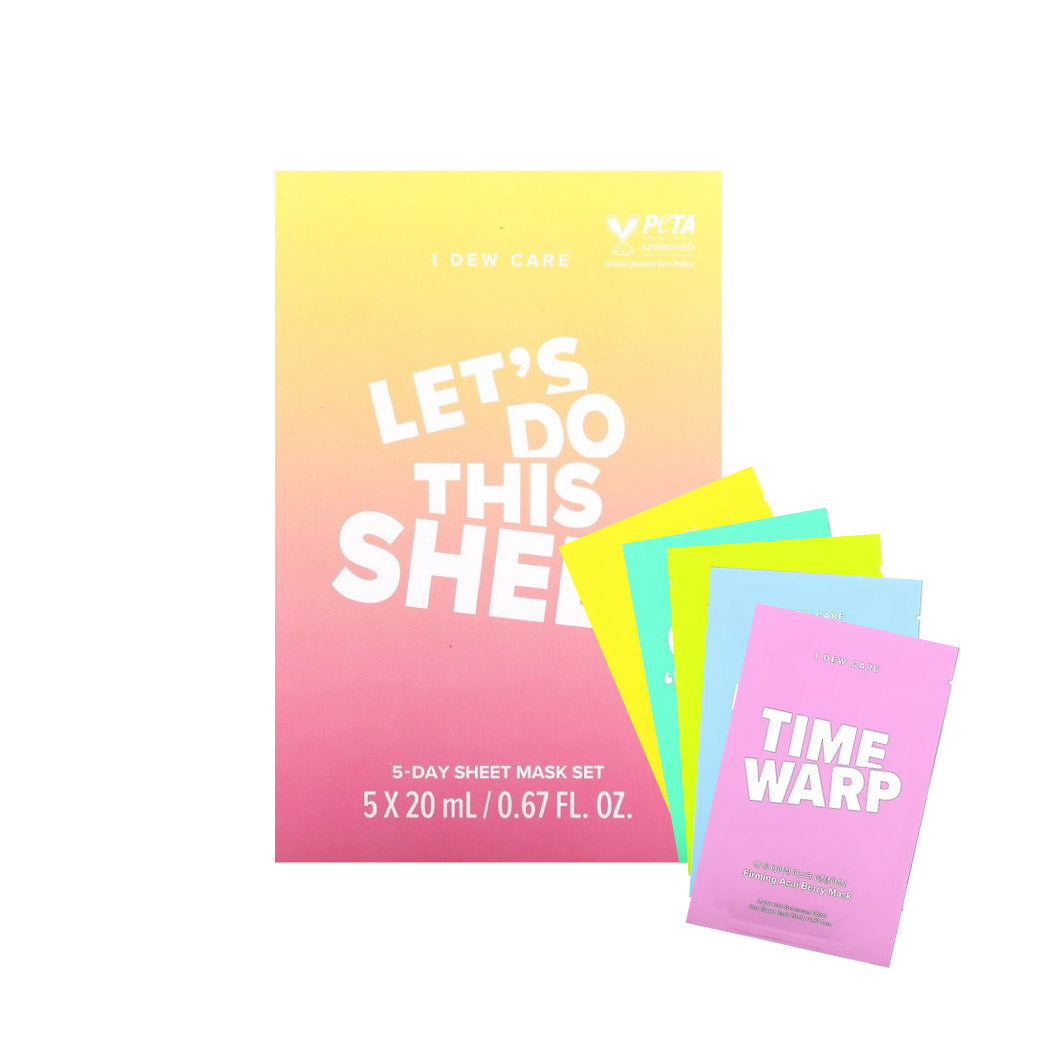 باقة أقنعة الوجه آي دو كير - 5 مغلفات (ليتس دو ذس شيت)