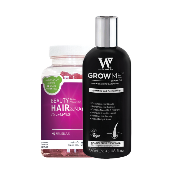 Hair Thickening and Growth Kit - GrowMe Shampoo + Beauty Gummies