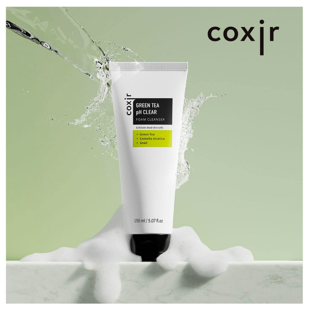 Coxir Green Tea pH Clear Foam Cleanser - 150 ml