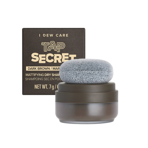 I Dew Care Tap Secret Mattifying Dry Shampoo Powder Dark Brown