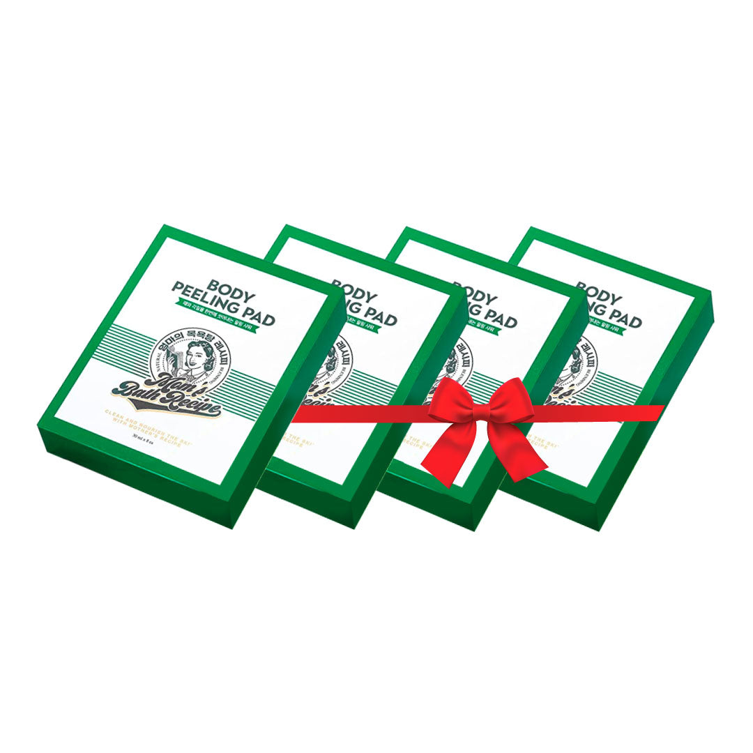 4 علب من مومز باث ليفة تقشير الجسم الأصلية ( ٨ ليف لكل علبة)