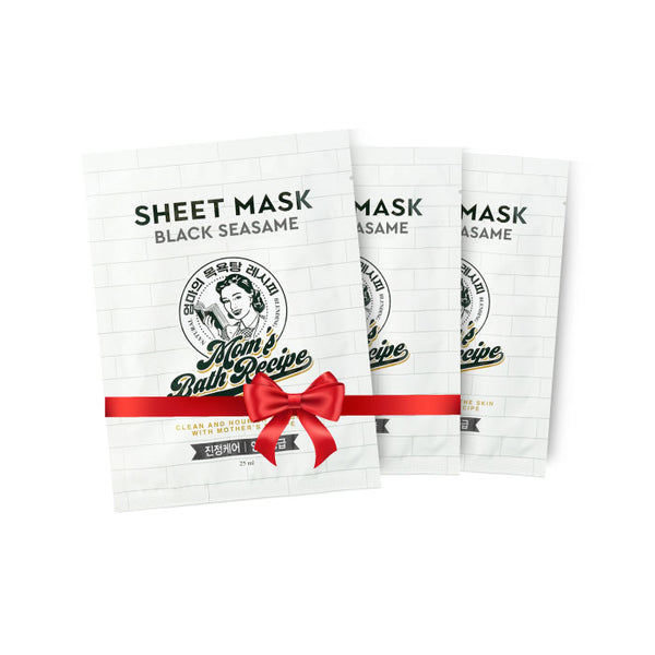 Moms Bath Box 5 Black Sesame Moisturizing Facial Masks