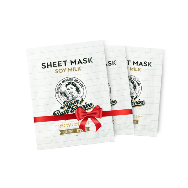 Moms Bath 5-Pack Soy Milk Face Masks for Deep Hydration