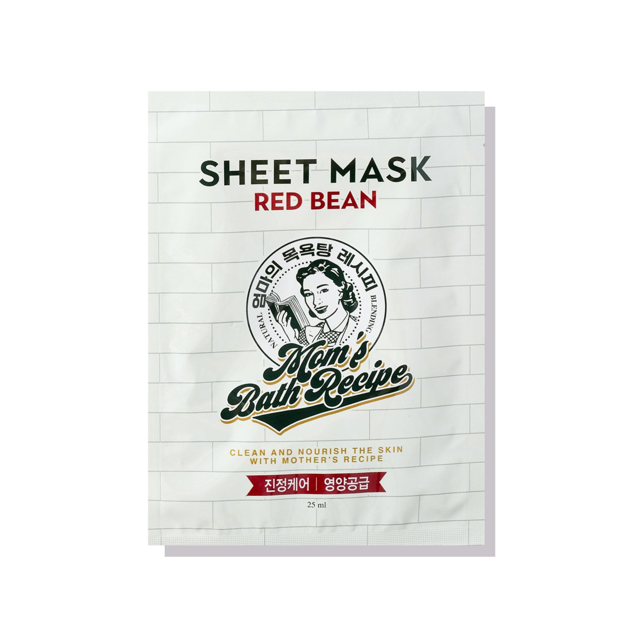 Mom's Bath - Red Bean Sheet Mask - 1 Sheet